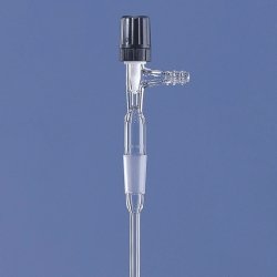 Gas inlet tube with valve stopcock, DURAN® tubing | Ø mm : 6